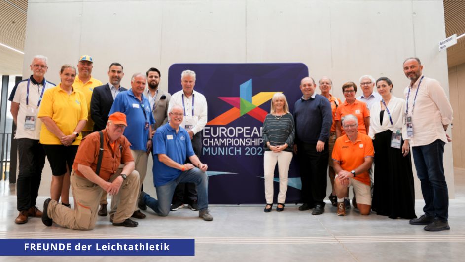 Vertreter von European Athletics, des DLV und der European Supporters Platform trafen sich im Rahmen der EC 2022 in München - Bild: Torben Flatemersch