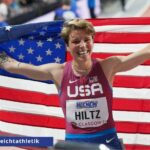 Bei der Hallen-WM in Glasgow 2024 gewann Nikki Hiltz Silber - Bild: Gladys Chai von der Laage