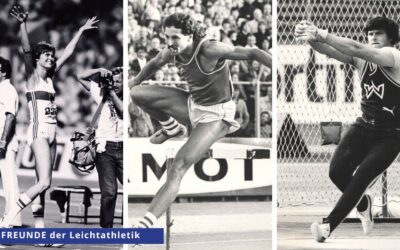 Rudolf-Harbig-Preisträger:innen Ulrike Meyfarth 1983; Harld Schmid 1987; Karl-Hans Riehm 1982